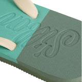 Silbon – 1031503302 – Chanclas verdes y crema - Hombre