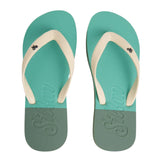 Silbon – 1031503302 – Chanclas verdes y crema - Hombre