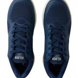 Silbon – 1031602278 – Sneakers azul marino de piel con suela de goma - Hombre