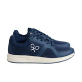 Silbon – 1031602278 – Sneakers azul marino de piel con suela de goma - Hombre