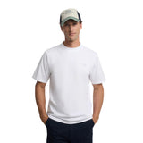 Camiseta blanca Silbon hombre raquetas algodón regular Konestilochic