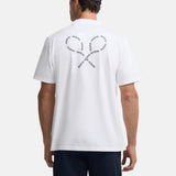 Silbon – 1040401067 – Camiseta blanca de manga corta 100% algodón con impresión trasera - Hombre