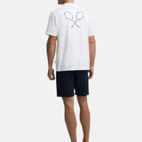 Silbon – 1040401067 – Camiseta blanca de manga corta 100% algodón con impresión trasera - Hombre