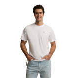 Silbon – 1040401269 – Camiseta blanca de manga corta 100% algodón con dibujo en la espalda - Hombre