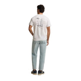 Silbon – 1040401269 – Camiseta blanca de manga corta 100% algodón con dibujo en la espalda - Hombre