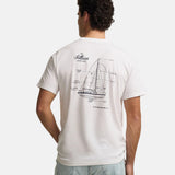 Silbon – 1040401269 – Camiseta blanca de manga corta 100% algodón con dibujo en la espalda - Hombre
