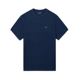 Silbon – 1040402066 – Camiseta azul de manga corta 100% algodón con impresión trasera - Hombre