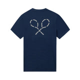 Silbon – 1040402066 – Camiseta azul de manga corta 100% algodón con impresión trasera - Hombre
