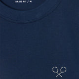 Silbon – 1040402066 – Camiseta azul de manga corta 100% algodón con impresión trasera - Hombre