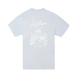 Silbon – 1040402077 – Camiseta azul de manga corta 100% algodón con dibujo en la espalda - Hombre