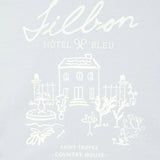 Silbon – 1040402077 – Camiseta azul de manga corta 100% algodón con dibujo en la espalda - Hombre