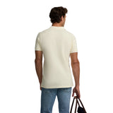 Silbon – 1041007166 – Polo color crema de manga corta 100% algodón con teñido en prenda - Hombre