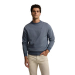 Sudadera azul Silbon hombre algodón cuello redondo Konestilochic