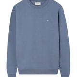 Silbon – 1041102293 – Sudadera azul 100% algodón con estampado en la espalda - Hombre