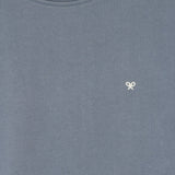 Silbon – 1041102293 – Sudadera azul 100% algodón con estampado en la espalda - Hombre