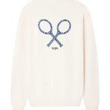 Silbon – 1041105292 – Sudadera color crema 100% algodón con estampado en la espalda - Hombre
