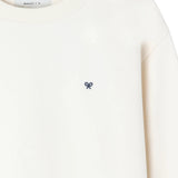 Silbon – 1041105292 – Sudadera color crema 100% algodón con estampado en la espalda - Hombre
