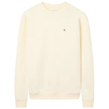 Silbon – 1041107298 – Sudadera color crema de algodón con dibujo en la espalda - Hombre