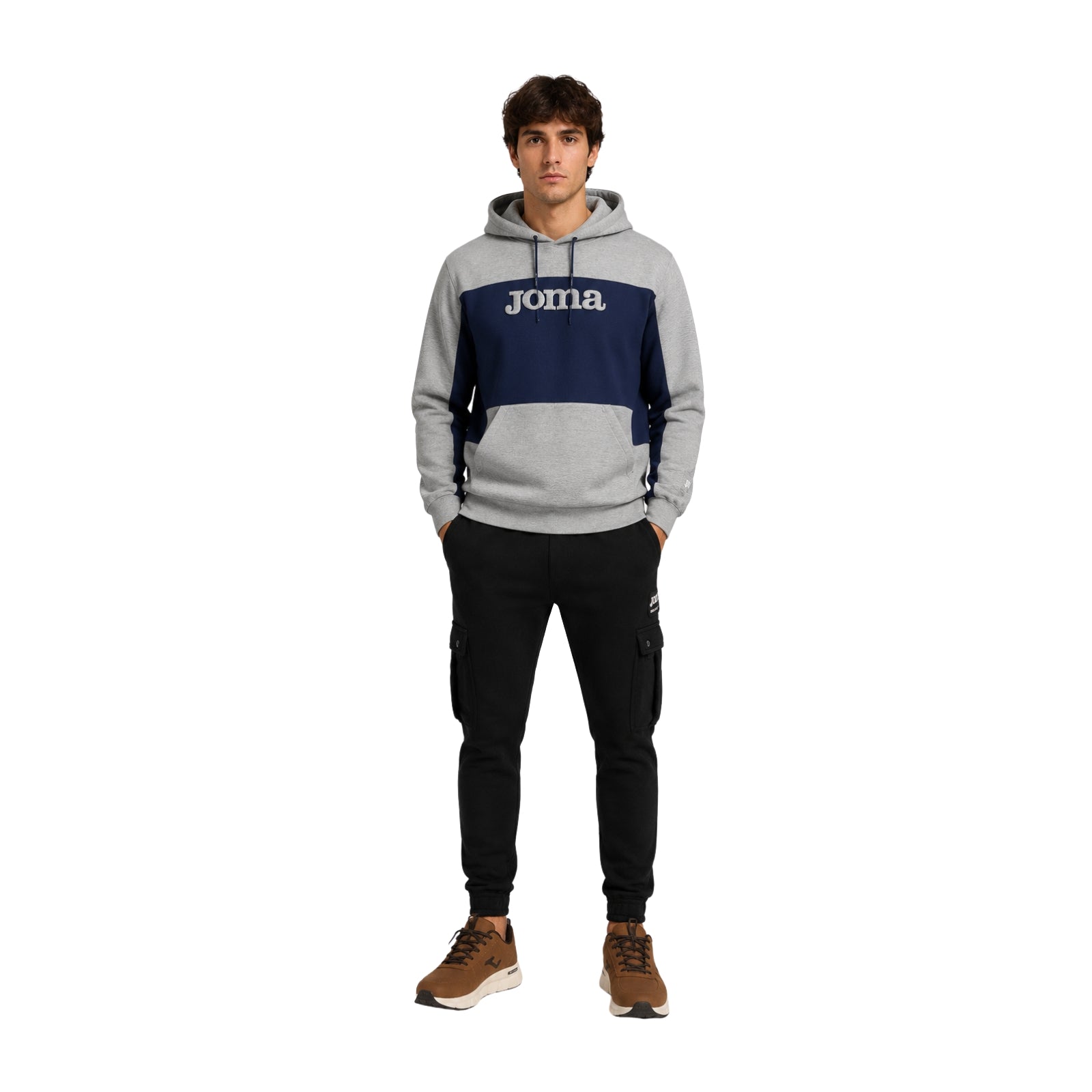 Sudadera Joma gris con capucha para hombre – Urban Street Konestilochic
