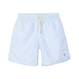 Bañador azul claro de cuadros Silbon con cordón hombre verano Konestilochic