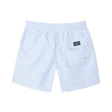 Silbon – 1043102332 – Bañador de cuadros azul y blanco con cintura ajustable y red interior - Hombre