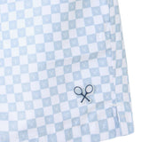 Silbon – 1043102332 – Bañador de cuadros azul y blanco con cintura ajustable y red interior - Hombre