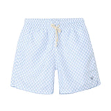 Silbon – 1043102332 – Bañador de cuadros azul y blanco con cintura ajustable y red interior - Hombre