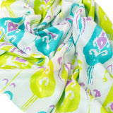 Latido - 11505FU-008 – Fular estampado Corollas 100% viscosa con forro de gasa (70x180 cm)