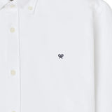 Silbon - 123593 - Camisa blanca 100% algodón BCI de manga larga y corte regular - Hombre