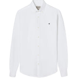 Silbon - 123593 - Camisa blanca 100% algodón BCI de manga larga y corte regular - Hombre
