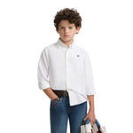 Camisa blanca niño Silbon Sport Kids de algodón sostenible Konestilochic