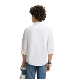 Silbon – Sport Kids 124524 – Camisa de manga larga Oxford clásica 100% algodón BCI - Niño
