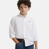 Silbon – Sport Kids 124524 – Camisa de manga larga Oxford clásica 100% algodón BCI - Niño