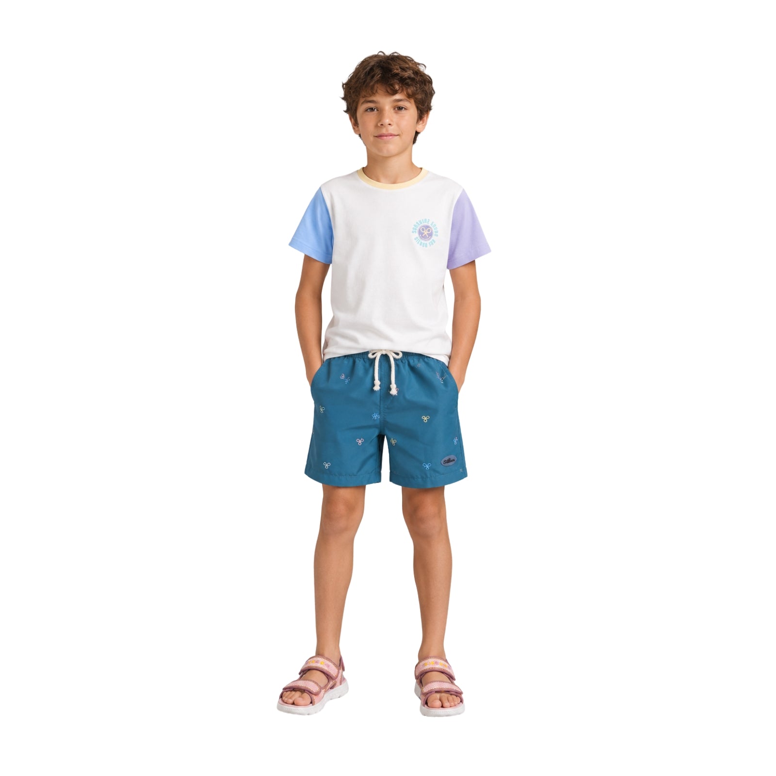 Bañador Silbon para niño con cintura ajustable y bolsillos Konestilochic