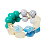 Latido - 13211PU-011 – Pulsera elástica doble de resina