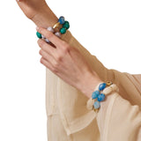 Latido - 13211PU-011 – Pulsera elástica doble de resina