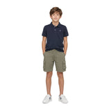 Polo azul marino de manga corta Silbon para niño | Konestilochic