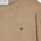 Silbon – 133595 – Jersey de cuello redondo mezcla de algodón y cashmere - Hombre