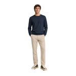 Jersey gris de hombre Silbon en algodón BCI y cashmere | Konestilochic