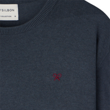 Silbon – 133596 – Jersey de cuello redondo mezcla de algodón y cashmere - Hombre