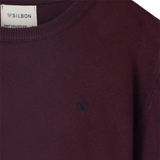 Silbon – 133599 – Jersey de cuello redondo mezcla de algodón y cashmere - Hombre
