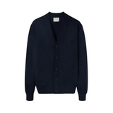 Silbon – 133606 – Cárdigan mezcla de algodón BCI y cahsmere con logo bordado - Hombre