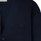 Silbon – 133606 – Cárdigan mezcla de algodón BCI y cahsmere con logo bordado - Hombre