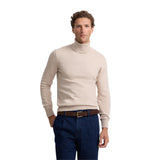 Jersey beige de hombre Silbon con cuello vuelto y cashmere Konestilochic