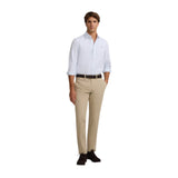Silbon – 133611 – Pantalón chino mezcla de algodón BCI de corte Slim con cierre de botón y cremallera - Hombre