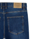 Silbon – 133627 – Pantalones vaqueros slim-fit de algodón BCI con cierre de botón y cremallera - Hombre