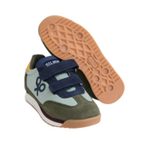 Silbon – 133657 – Zapatillas de piel de serraje y tejido técnico con cierre de velcro – Unisex niños