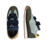 Silbon – 133657 – Zapatillas de piel de serraje y tejido técnico con cierre de velcro – Unisex niños