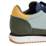 Silbon – 133657 – Zapatillas de piel de serraje y tejido técnico con cierre de velcro – Unisex niños