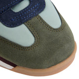 Silbon – 133657 – Zapatillas de piel de serraje y tejido técnico con cierre de velcro – Unisex niños